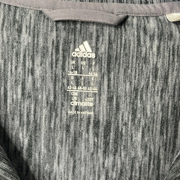 Adidas Baseline Quarter Zip Gray Athletic Pullover - Picture 3 of 11